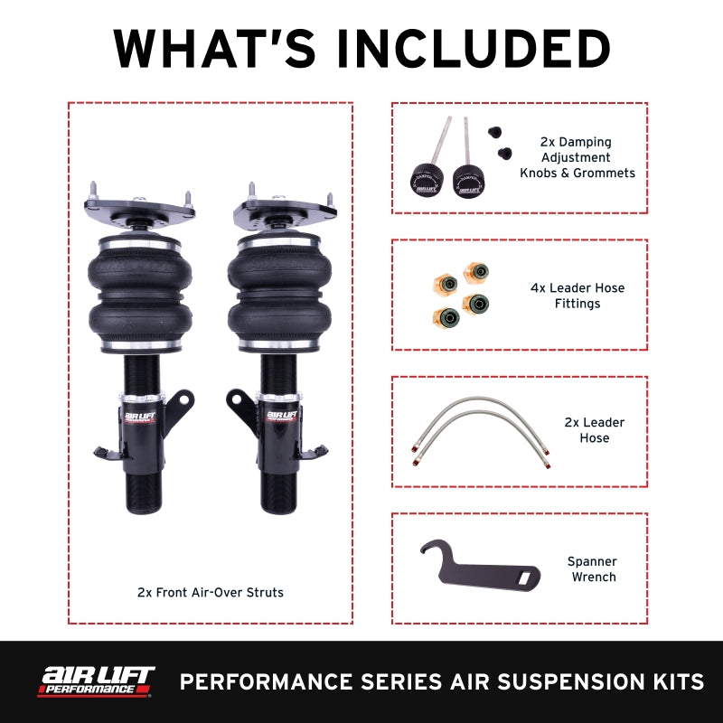 Air Lift Performance [13-25 BRZ] [13-16 FR-S] [17-20 86 GT] [22-25 GR86] Front Air Suspension Kit - PN 76006