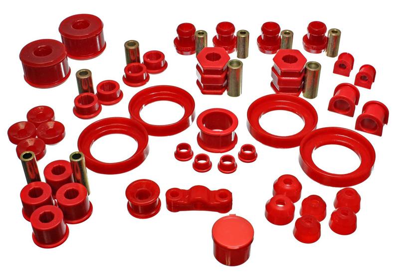 Energy Suspension [99-00 Civic Si] Hyper-Flex Master Bushing Set - Red, Part 16.18109R