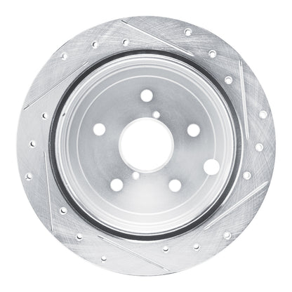 DFC [22-25 WRX] Rear Left Drilled and Slotted Brake Rotor - Silver, DFCC631-13050L