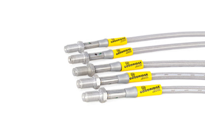 Goodridge [85-87 Corolla GTS] G-Stop Stainless Steel Brake Line Kit - Natural Finish