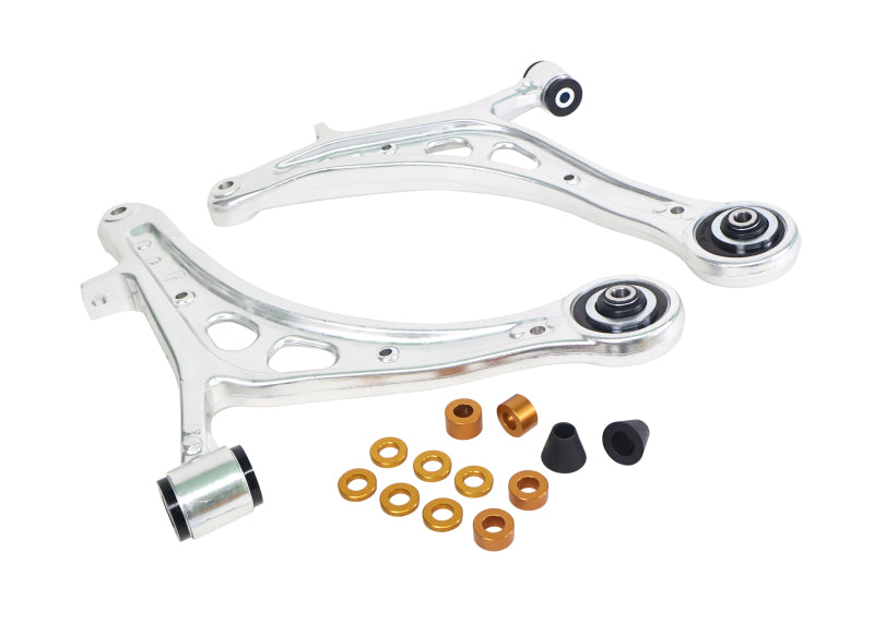 Whiteline [15-21 WRX/STI] Front Lower Control Arms with Caster Correction - Alloy