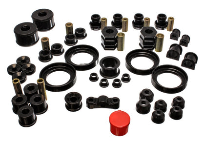 Energy Suspension [97-00 Civic, 97-99 CR-V] Hyper-Flex Master Bushing Set - Black, 16.18109G