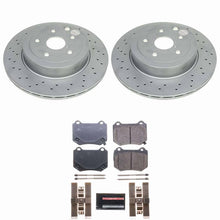 PowerStop [24 WRX] Rear Z23 Coated Brake Kit - Black and Silver