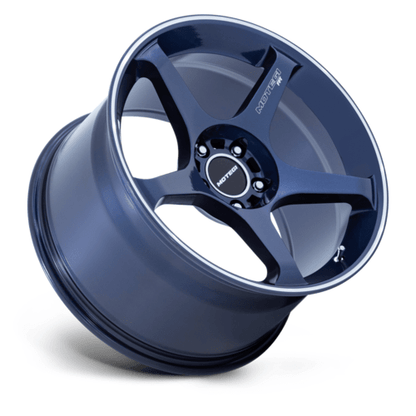 BATTLE V 18X9.5 5X100 56 +38 OB - BLU MCH - JDMuscleSPKMR159LD18955M38