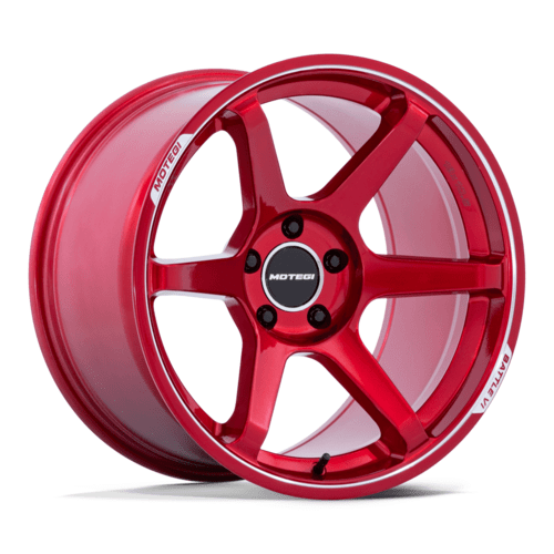 BATTLE VI 18X8.5 5X100 56 +30 CHY - RD - MCH - JDMuscleSPKMR160QD18855M30