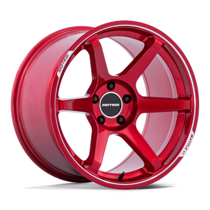 BATTLE VI 18X9.5 5X100 56 +38 CHY - RD - MCH - JDMuscleSPKMR160QD18955M38