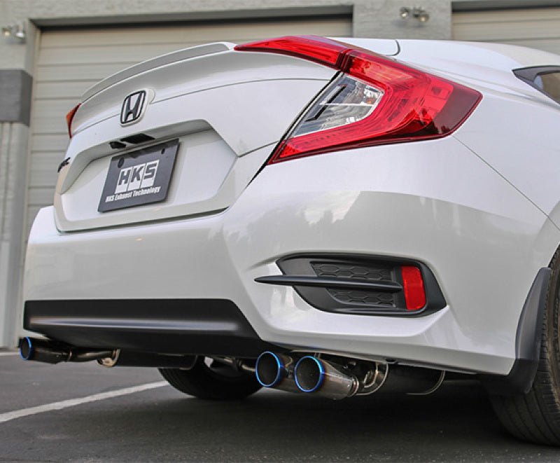 HKS [16-21 Civic Sedan] LEGAMAX Premium Exhaust - Polished Finish, hks31021-BH004