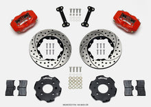 Wilwood [92-95 Civic] [93-97 Civic del Sol] Front Forged Dynalite Brake Kit - Red Calipers, Drilled Rotors