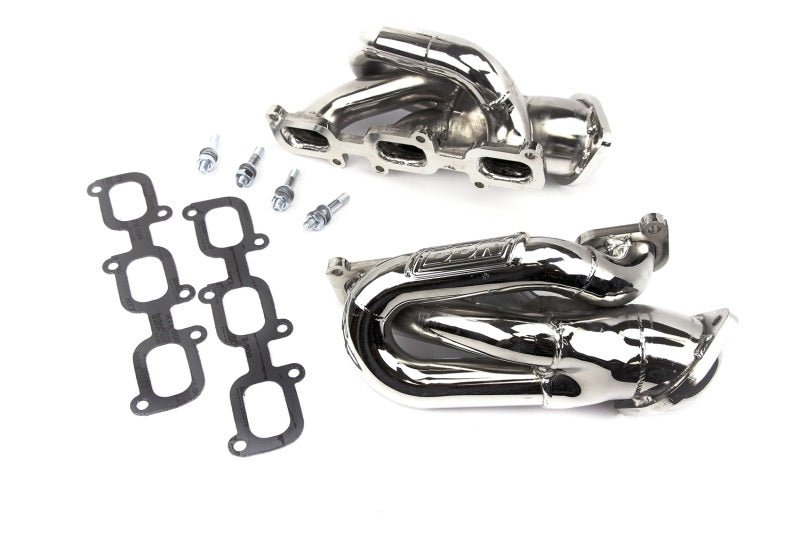 BBK 11 - 15 Ford Mustang 3.7L Shorty Tuned Length Exhaust Headers - 1 - 5/8 Inch Silver Ceramic Coated Performance Upgrade | bbk14420 - JDMuscleSPK30391