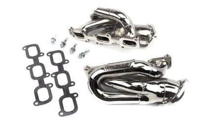 BBK 11 - 15 Ford Mustang 3.7L Shorty Tuned Length Exhaust Headers - 1 - 5/8 Inch Silver Ceramic Coated Performance Upgrade | bbk14420 - JDMuscleSPK30391