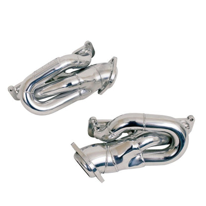 BBK 11 - 15 Ford Mustang 3.7L Shorty Tuned Length Exhaust Headers - 1 - 5/8 Inch Silver Ceramic Coated Performance Upgrade | bbk14420 - JDMuscleSPK30391