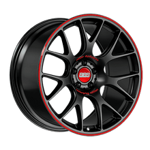 BBS CH - R Nurburgring Edition 19x8.5 5x112 ET40 Satin Black/Red Lip Wheel - 82mm PFS/Clip Req.| CH122NE - JDMuscleWheelsbbsCH122NE