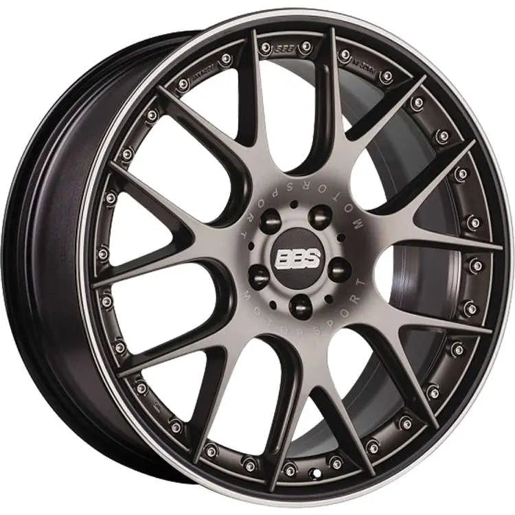 BBS CH - RII 21x9.5 5x112 ET30 PFS Platinum Center Black Rim SS Rim Protector Wheel w/Motorsport Etch | CH614PBPO - MTSP - JDMuscleWheelsbbsCH614PBPO-MTSP