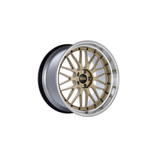 BBS LM 18x8.5 5x114.3 ET38 Gold Center Diamond Cut Lip Wheel - 82mm PFS Required | LM114GPK - JDMuscleWheelsbbsLM114GPK