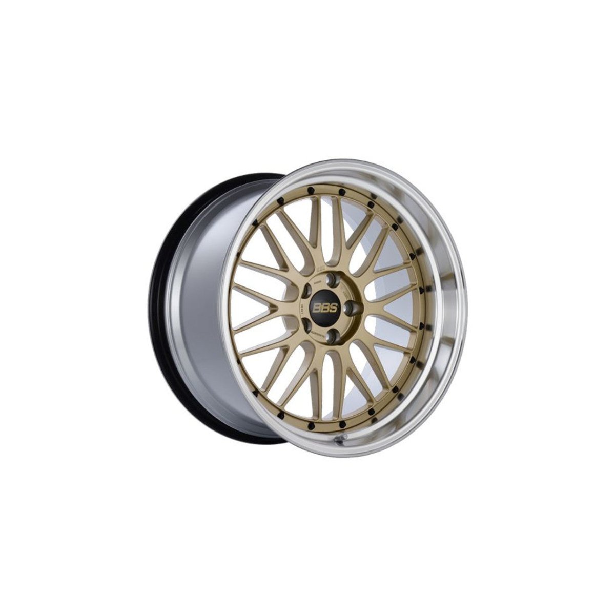 BBS LM 19x11 5x112 ET35 Diamond Gold Center Diamond Cut Lip Wheel 82mm PFS/Clip Required | LM294GPK - JDMuscleWheelsbbsLM294GPK