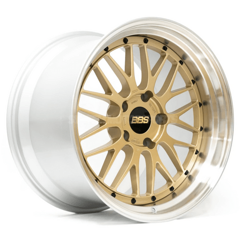 BBS LM 20x9.5 5x112 ET8 Gold Wheel 67mm PFS/Clip Required | LM460GPK - JDMuscleWheelsbbsLM460GPK