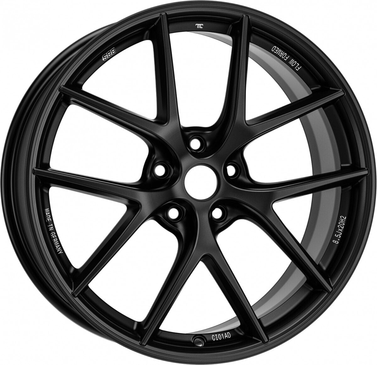 BBS Unlimited CI - R 19x8.5 ET65.5 | Face 0 Satin Black Wheel | CI5101AD02 - JDMuscleWheelsbbsCI5101AD02