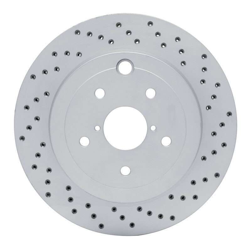DFC [08-20 WRX] Rear Right Drilled GeoPerformance Rotor - Black Hat