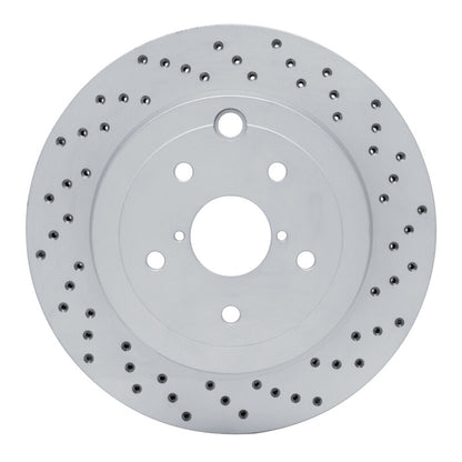 DFC [08-20 WRX] Rear Right Drilled GeoPerformance Rotor - Black Hat