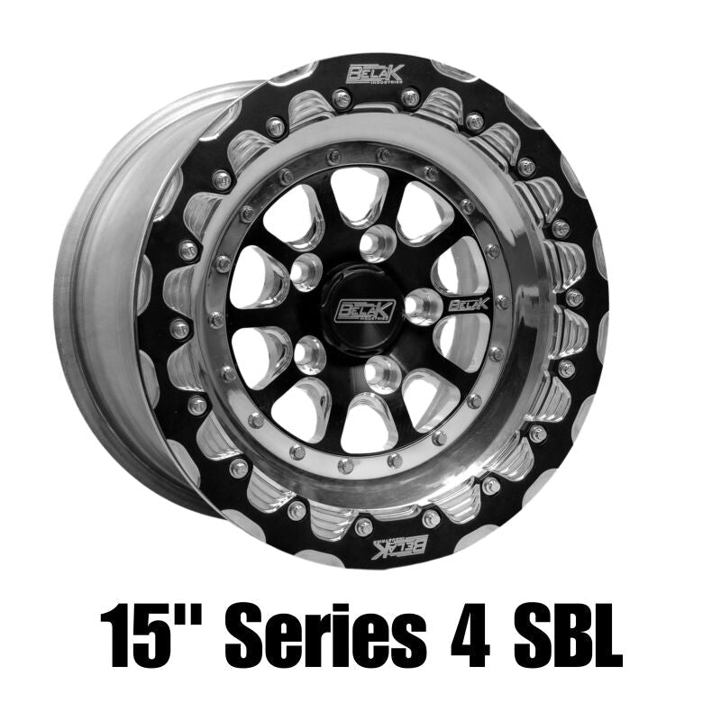 Belak 15x9 / Subaru Brz Rear/ 5x100 BP / Series 4 Wheel - Single Beadlock - JDMuscleWheelsblk15095100S47BS-SBL