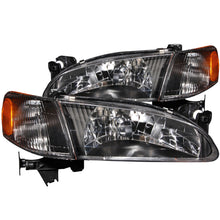 ANZO [98-00 Corolla] Crystal Headlight Set - Clear Lens, Black Housing