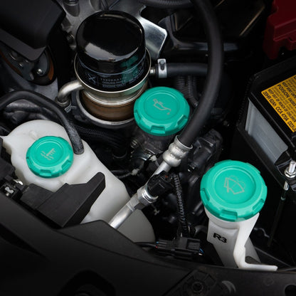 Billetworkz [13+ Crosstrek] Engine Bay Caps - JDMuscleOil CapsBW-EBCZR-SUB-XTK-HYTL-EHyper Teal