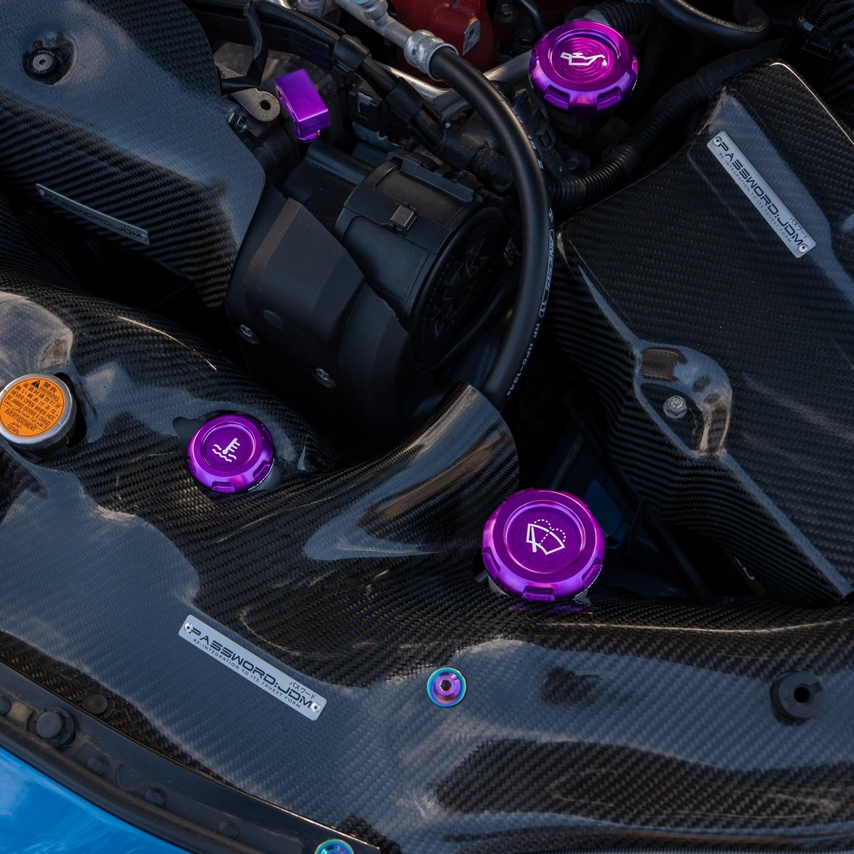 Billetworkz [15 - 26 WRX] Engine Bay Caps - JDMuscleDress Up CapsBW-EBCZR-SUB-VAWRX-PRP-EPurple