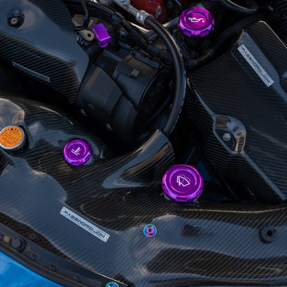 Billetworkz [15 - 26 WRX] Engine Bay Caps - JDMuscleDress Up CapsBW-EBCZR-SUB-VAWRX-PRP-EPurple