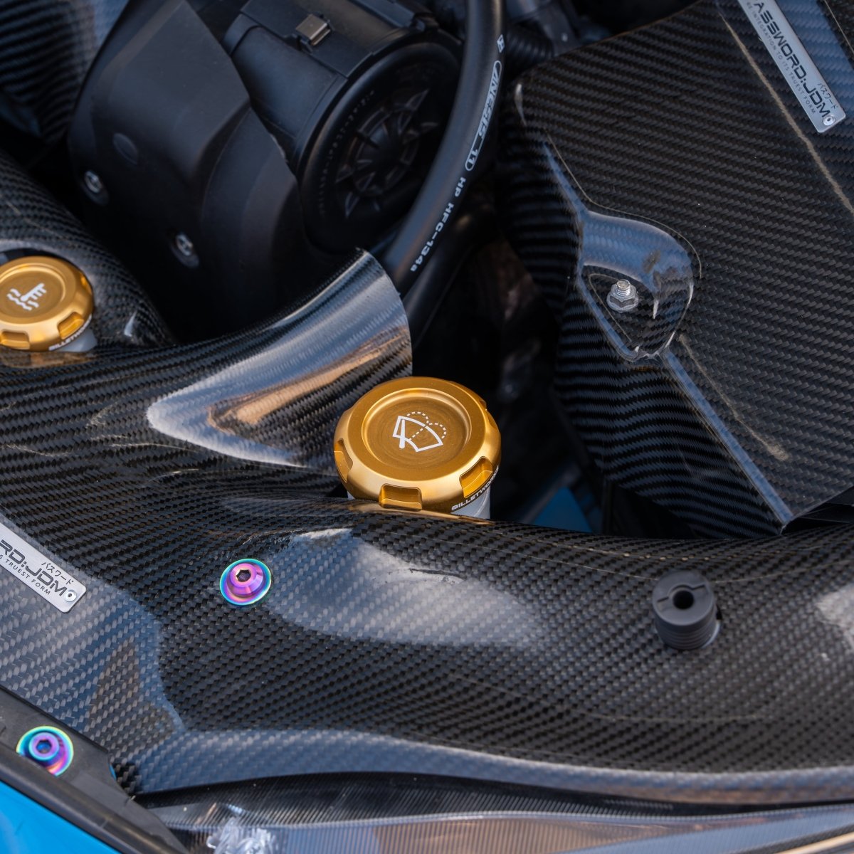 Billetworkz [15 - 26 WRX] Engine Bay Caps - JDMuscleDress Up CapsBW-EBCZR-SUB-VAWRX-GLD-EGold