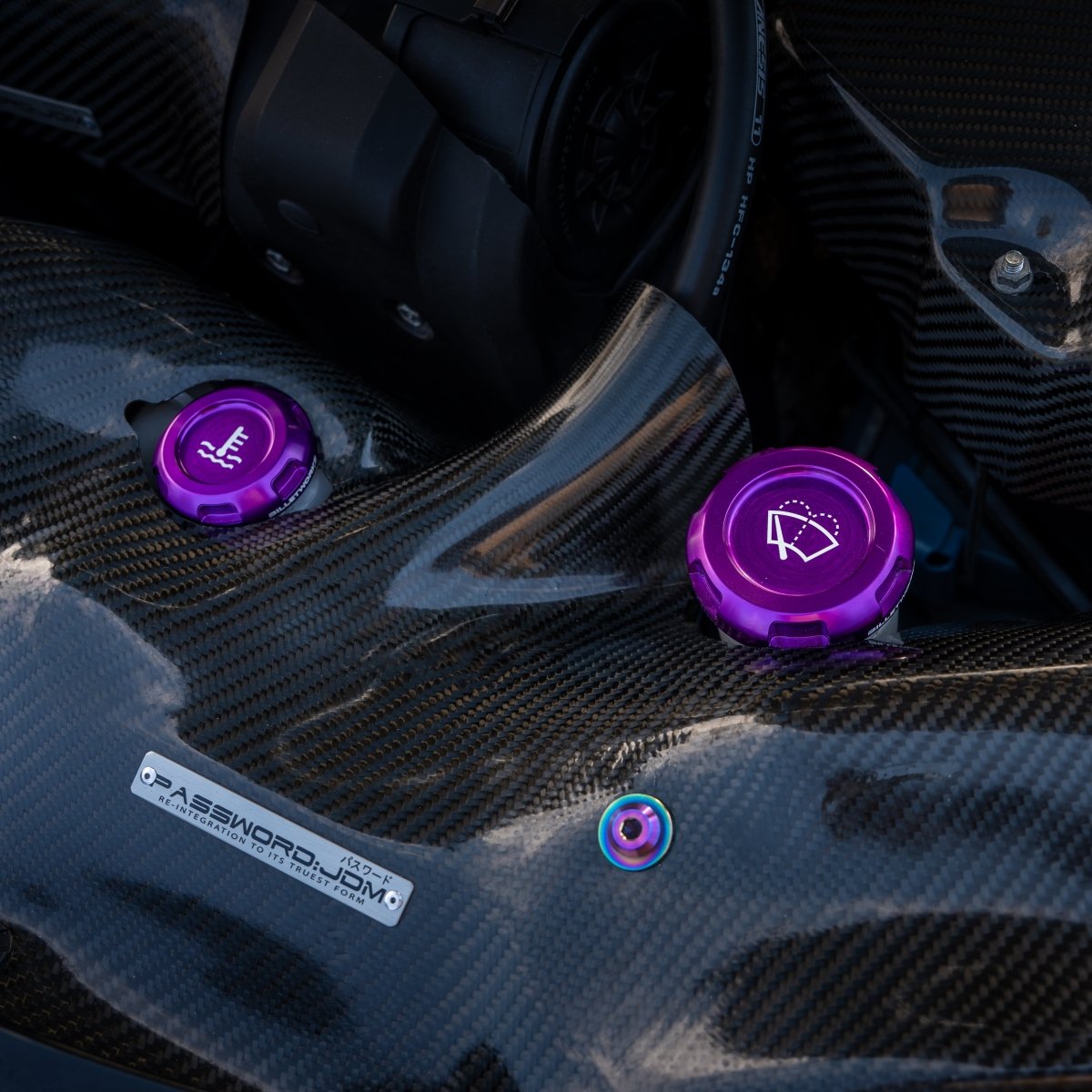 Billetworkz [15 - 26 WRX] Engine Bay Caps - JDMuscleDress Up CapsBW-EBCZR-SUB-VAWRX-PRP-EPurple