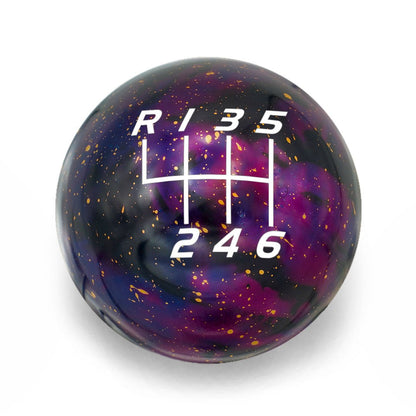 Billetworkz [22+ BRZ/GR86] 6 Speed Velocity - Cosmic Space - JDMuscleShift KnobBW-KNB-BRZ2-VEL6-PC-SPPurple Cosmic SpaceSphere