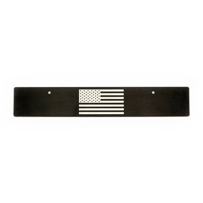 Billetworkz "American Flag - Classic" License Plate Delete - JDMuscleLicense Plate HolderbwzBW-LPD-FLGC-USUniversal Fitment: Holes 7" Apart (U.S. License Plate Mounting)