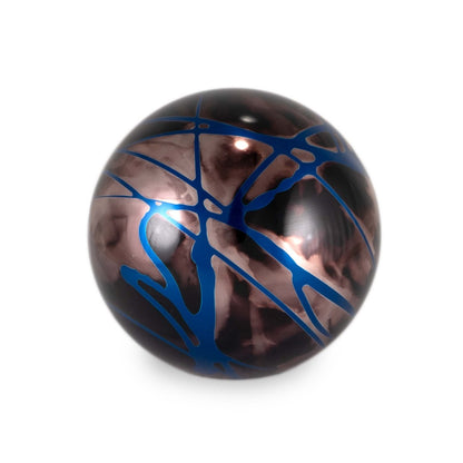 Billetworkz Automatic Shifter - Black Smoke w/ Blue Splash - Fits Subaru CVT: WRX (15–21), Crosstrek (13–23), Forester (14–18), Impreza (12–23), Legacy/Outback (10–14) - JDMuscleShift KnobbwzBW-KNB-SUBAU-NO-BSBS-SP-PU2-WB-BLKSphereBlack AdaptorYes - my car has a shift boot