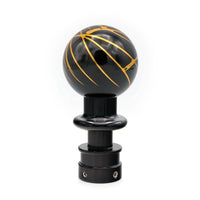 Billetworkz Automatic Shifter - Black w/ Gold Splash - Fits Subaru CVT: WRX (15–21), Crosstrek (13–23), Forester (14–18), Impreza (12–23), Legacy/Outback (10–14) - JDMuscleShift KnobbwzBW-KNB-SUBAU-NO-BLKGS-SP-PU2-WB-BLKSphereBlack AdaptorYes - my car has a shift boot