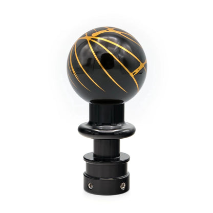 Billetworkz Automatic Shifter - Black w/ Gold Splash - Fits Subaru CVT: WRX (15–21), Crosstrek (13–23), Forester (14–18), Impreza (12–23), Legacy/Outback (10–14) - JDMuscleShift KnobbwzBW-KNB-SUBAU-NO-BLKGS-SP-PU2-WB-BLKSphereBlack AdaptorYes - my car has a shift boot