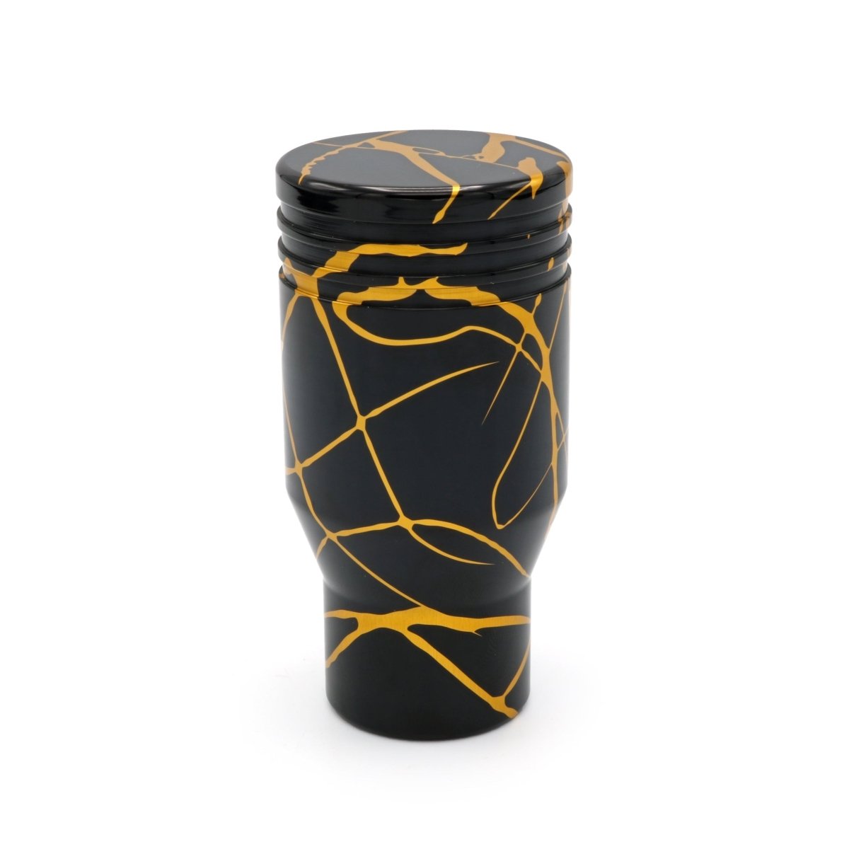 Billetworkz Automatic Shifter - Black w/ Gold Splash - Fits Subaru CVT: WRX (15–21), Crosstrek (13–23), Forester (14–18), Impreza (12–23), Legacy/Outback (10–14) - JDMuscleShift KnobbwzBW-KNB-SUBAU-NO-BLKGS-PI-PU2-WB-BLKPistonBlack AdaptorYes - my car has a shift boot