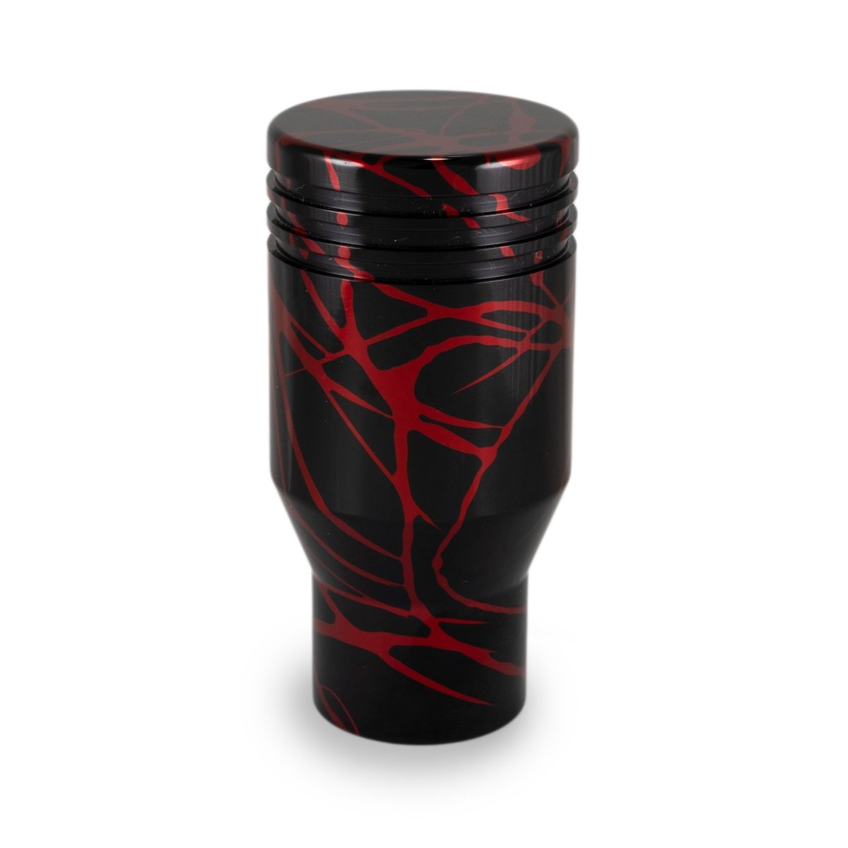 Billetworkz Automatic Shifter - Black w/ Red Splash - Fits Subaru CVT: WRX (15–21), Crosstrek (13–23), Forester (14–18), Impreza (12–23), Legacy/Outback (10–14) - JDMuscleShift KnobBW-KNB-SUBAU-NO-BLKRS-PI-PU2-WB-BLKPistonBlack AdapterYes - my car has a shift boot