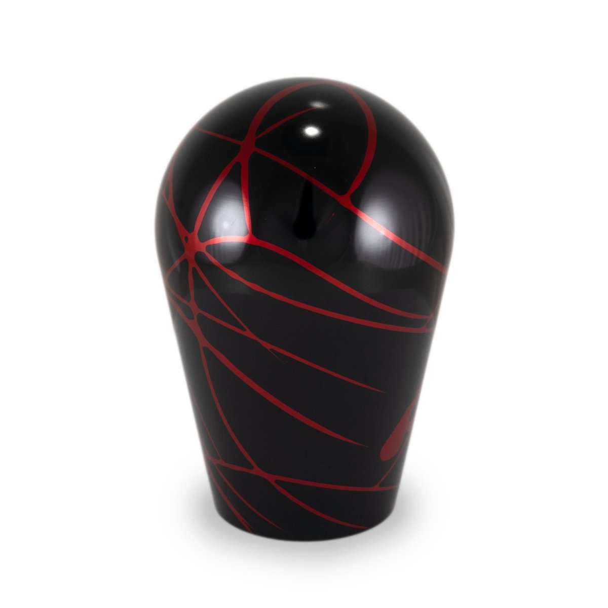 Billetworkz Automatic Shifter - Black w/ Red Splash - Fits Subaru CVT: WRX (15–21), Crosstrek (13–23), Forester (14–18), Impreza (12–23), Legacy/Outback (10–14) - JDMuscleShift KnobBW-KNB-SUBAU-NO-BLKRS-TT-PU2-WB-BLKTall TeardropBlack AdapterYes - my car has a shift boot