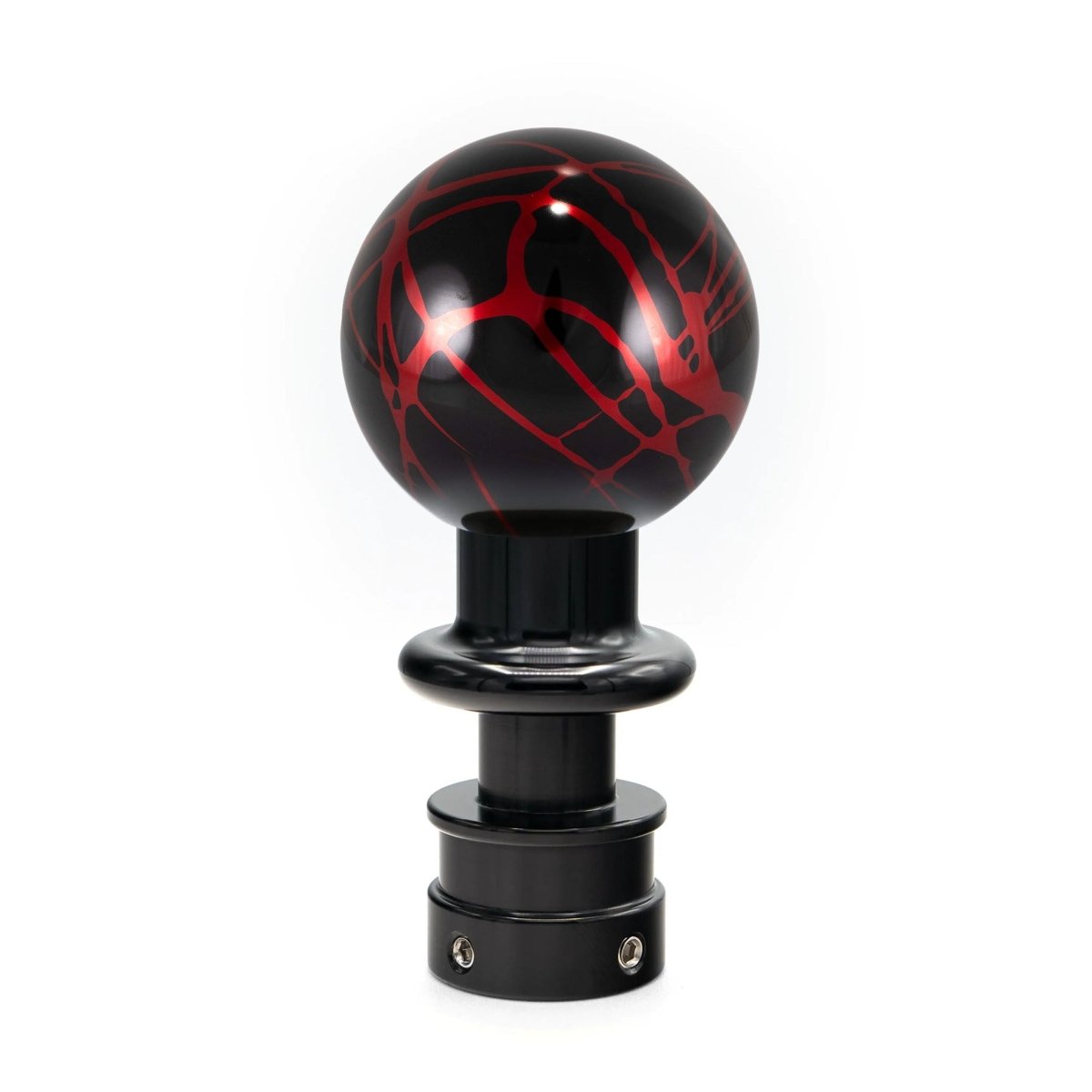 Billetworkz Automatic Shifter - Black w/ Red Splash - Fits Subaru CVT: WRX (15–21), Crosstrek (13–23), Forester (14–18), Impreza (12–23), Legacy/Outback (10–14) - JDMuscleShift KnobbwzBW-KNB-SUBAU-NO-BLKRS-SP-PU2-WB-BLKSphereBlack AdaptorYes - my car has a shift boot