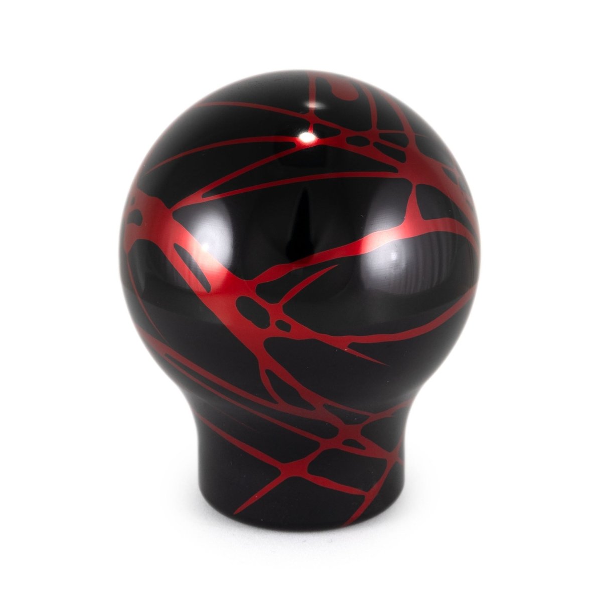 Billetworkz Automatic Shifter - Black w/ Red Splash - Fits Subaru CVT: WRX (15–21), Crosstrek (13–23), Forester (14–18), Impreza (12–23), Legacy/Outback (10–14) - JDMuscleShift KnobBW-KNB-SUBAU-NO-BLKRS-LB-PU2-WB-BLKLightbulbBlack AdapterYes - my car has a shift boot