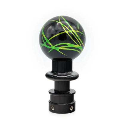 Billetworkz Automatic Shifter - Black w/ Toxic Splash - Fits Subaru CVT: WRX (15–21), Crosstrek (13–23), Forester (14–18), Impreza (12–23), Legacy/Outback (10–14) - JDMuscleShift KnobbwzBW-KNB-SUBAU-NO-BLKTS-SP-PU2-WB-BLKSphereBlack AdaptorYes - my car has a shift boot