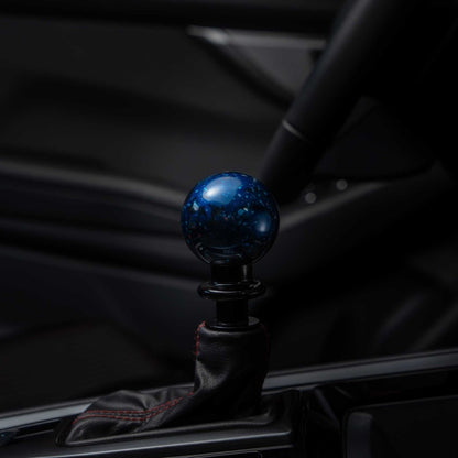 Billetworkz Automatic Shifter - Blue Cosmic Space - Fits Subaru CVT: WRX (15–21), Crosstrek (13–23), Forester (14–18), Impreza (12–23), Legacy/Outback (10–14) - JDMuscleShift KnobBW-KNB-SUBAU-NO-BC-SP-PU2-WB-BLKSphereBlack AdapterYes - my car has a shift boot