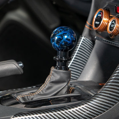 Billetworkz Automatic Shifter - Blue Cosmic Space - Fits Subaru CVT: WRX (15–21), Crosstrek (13–23), Forester (14–18), Impreza (12–23), Legacy/Outback (10–14) - JDMuscleShift KnobbwzBW-KNB-SUBAU-NO-BC-SP-PU2-WB-BLKSphereBlack AdaptorYes - my car has a shift boot