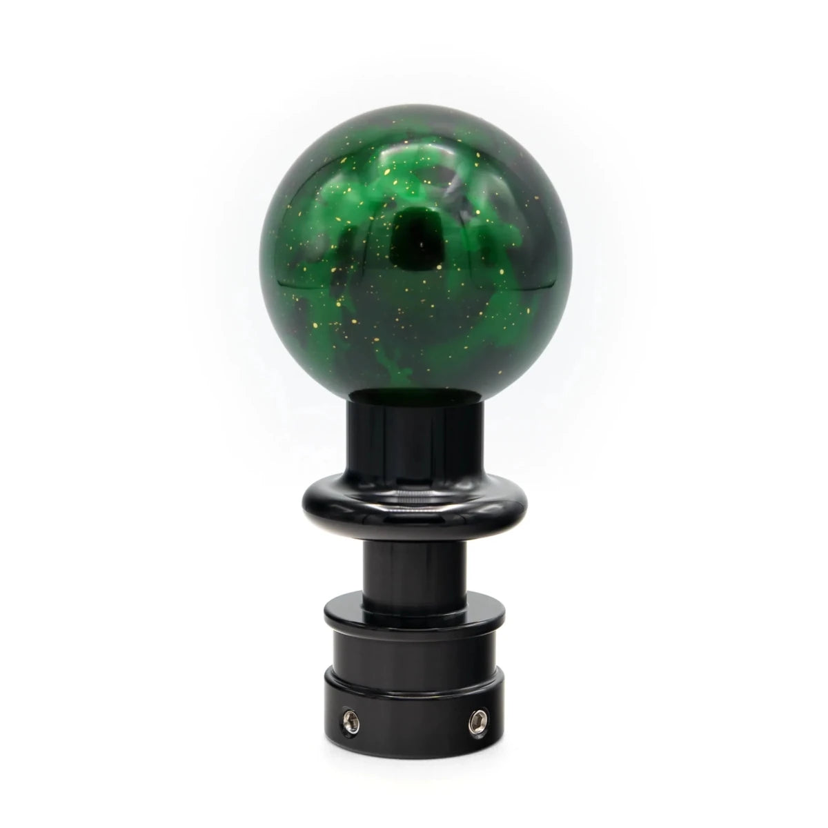 Billetworkz Automatic Shifter - Green Cosmic Space - Fits Subaru CVT: WRX (15–21), Crosstrek (13–23), Forester (14–18), Impreza (12–23), Legacy/Outback (10–14) - JDMuscleShift KnobbwzBW-KNB-SUBAU-NO-GC-SP-PU2-WB-BLKSphereBlack AdaptorYes - my car has a shift boot