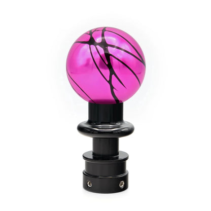 Billetworkz Automatic Shifter - Pink w/ Black Splash - Fits Subaru CVT: WRX (15–21), Crosstrek (13–23), Forester (14–18), Impreza (12–23), Legacy/Outback (10–14) - JDMuscleShift KnobbwzBW-KNB-SUBAU-NO-PNKBS-SP-PU2-WB-BLKSphereBlack AdaptorYes - my car has a shift boot