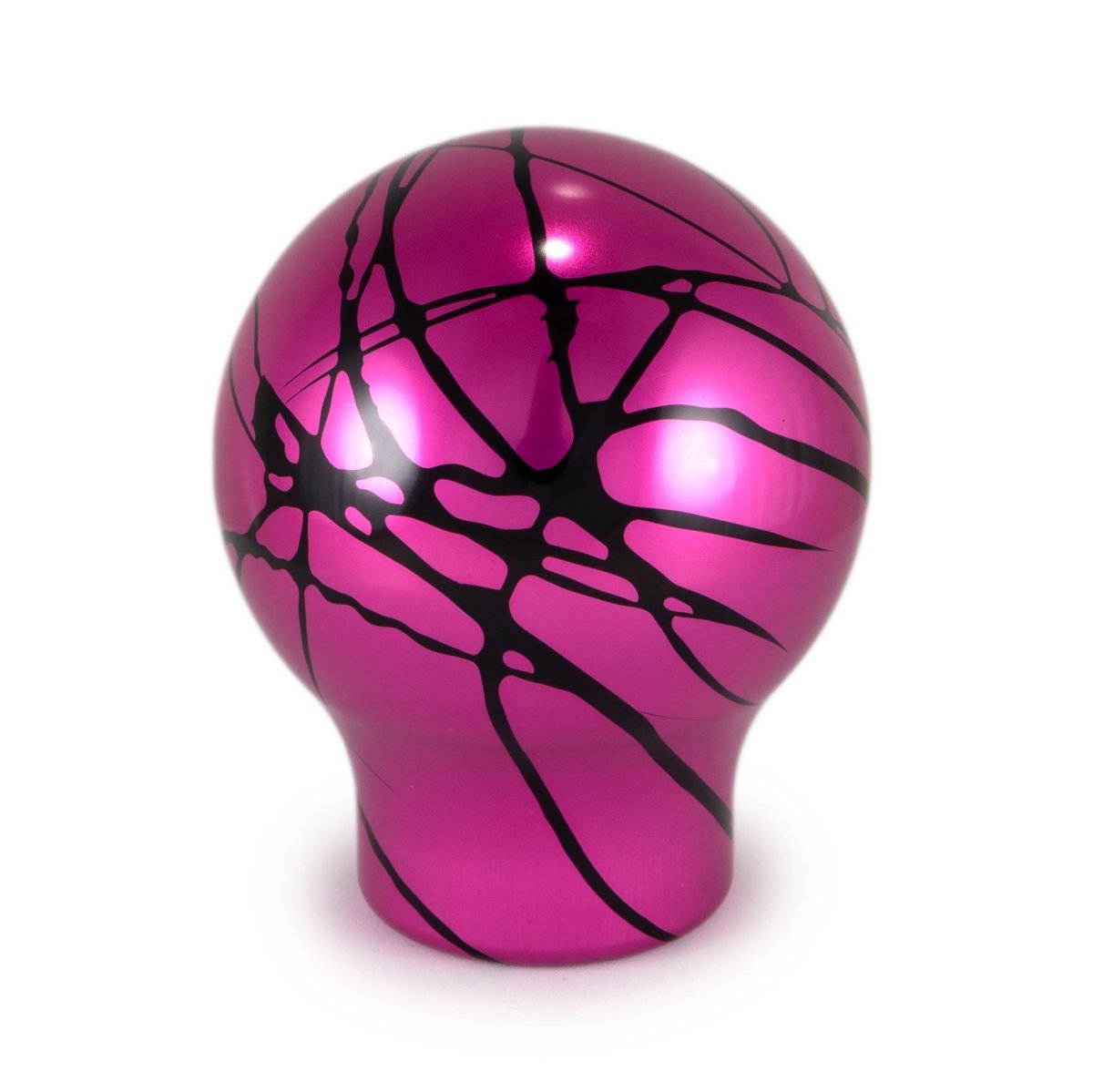 Billetworkz Automatic Shifter - Pink w/ Black Splash - Fits Subaru CVT: WRX (15–21), Crosstrek (13–23), Forester (14–18), Impreza (12–23), Legacy/Outback (10–14) - JDMuscleShift KnobbwzBW-KNB-SUBAU-NO-PNKBS-LB-PU2-WB-BLKLightbulbBlack AdaptorYes - my car has a shift boot
