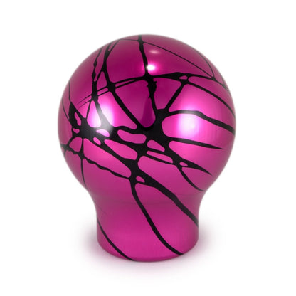 Billetworkz Automatic Shifter - Pink w/ Black Splash - Fits Subaru CVT: WRX (15–21), Crosstrek (13–23), Forester (14–18), Impreza (12–23), Legacy/Outback (10–14) - JDMuscleShift KnobbwzBW-KNB-SUBAU-NO-PNKBS-LB-PU2-WB-BLKLightbulbBlack AdaptorYes - my car has a shift boot