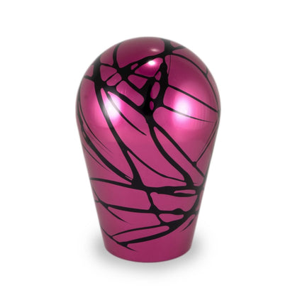 Billetworkz Automatic Shifter - Pink w/ Black Splash - Fits Subaru CVT: WRX (15–21), Crosstrek (13–23), Forester (14–18), Impreza (12–23), Legacy/Outback (10–14) - JDMuscleShift KnobbwzBW-KNB-SUBAU-NO-PNKBS-TT-PU2-WB-BLKTall TeardropBlack AdaptorYes - my car has a shift boot