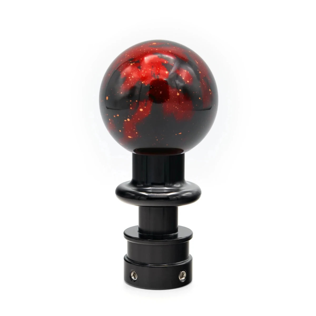Billetworkz Automatic Shifter - Red Cosmic Space - Fits Subaru CVT: WRX (15–21), Crosstrek (13–23), Forester (14–18), Impreza (12–23), Legacy/Outback (10–14) - JDMuscleShift KnobbwzBW-KNB-SUBAU-NO-RC-SP-PU2-WB-BLKSphereBlack AdaptorYes - my car has a shift boot