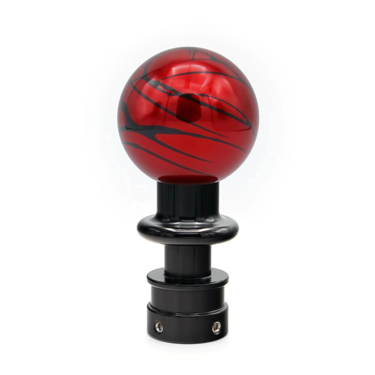 Billetworkz Automatic Shifter - Red w/ Black Splash - Fits Subaru CVT: WRX (15–21), Crosstrek (13–23), Forester (14–18), Impreza (12–23), Legacy/Outback (10–14) - JDMuscleShift KnobbwzBW-KNB-SUBAU-NO-REDBS-SP-PU2-WB-BLKSphereBlack AdaptorYes - my car has a shift boot